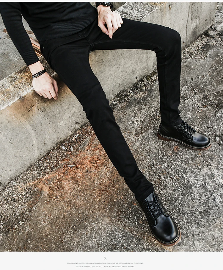 Зимние флисовые новые мужские повседневные джинсы черные классические модные дизайнерские обтягивающие джинсы мужские высококачественные плотные облегающие джинсовые брюки