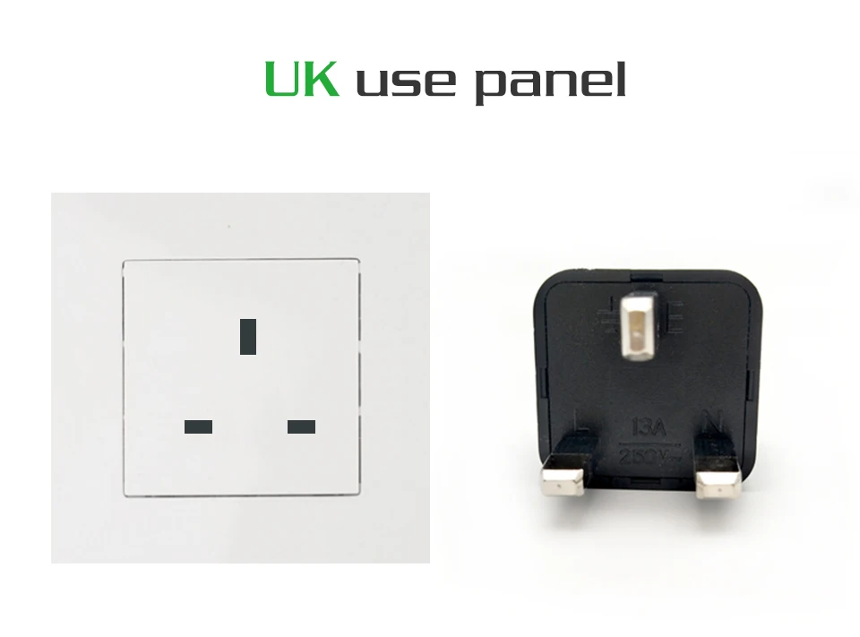 Multifunctional Universal EU US AU to UK Plugs Adapter EUR to UK Electrical  Power Converter Plug 3 Pin Socket Travel Adaptor (7)