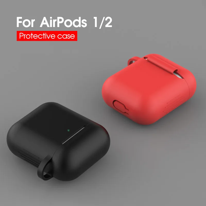 Мягкий Силиконовый ТПУ чехол для Apple Airpods водонепроницаемый чехол для Apple AirPods 2nd чехол для наушников ультра тонкий матовый защитный чехол