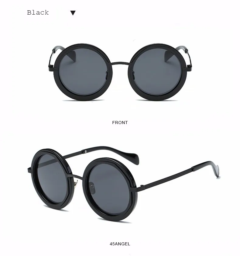 FEIDU Винтаж поляризационные круглый Солнцезащитные очки для женщин Для женщин бренд Дизайн ретро текстура древесины цветочный Рамки Защита