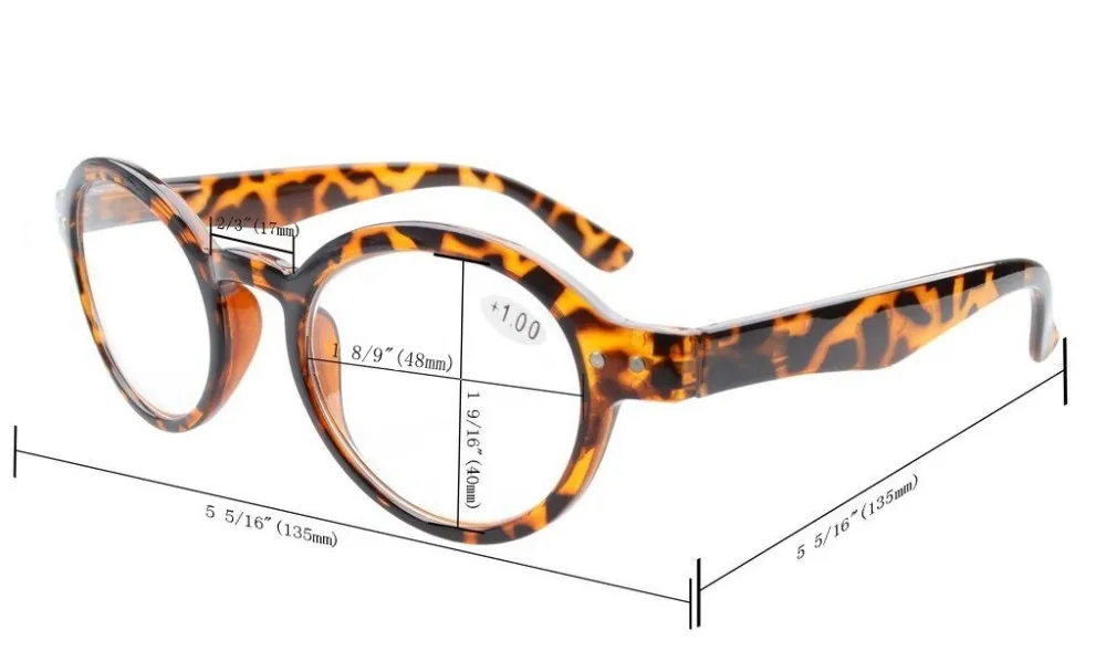 R070 Eyekepper 5-Pack весна петли вокруг ретро очки для чтения включают солнцезащитный читателей+ 0.00-+ 4.00