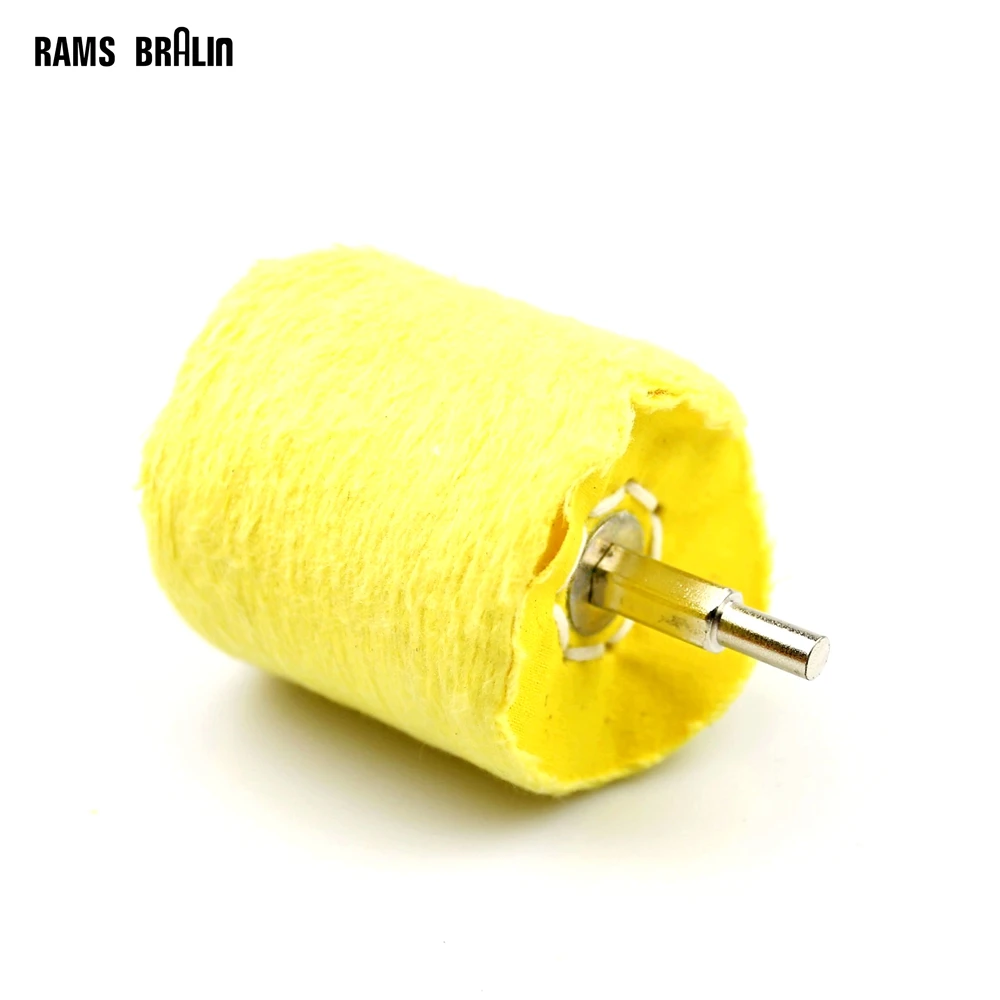 6mm Shaft Mounted Cylinder Buffing Wheel Mop for Wood Glass Metal Polishing Drill Rotary Power Tool 6mm Shaft Mounted Cylinder Buffing Wheel Mop for Wood Glass Metal Polishing Drill Rotary Power Tool
