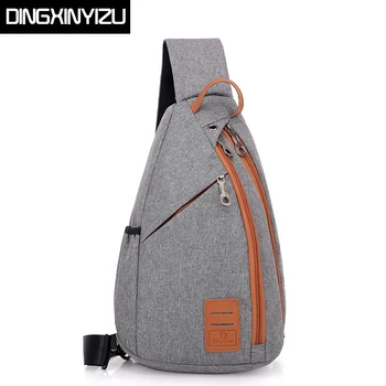 

DINGXINYIZU Men Chest Pack Large Capacity Sling Shoulder Bag Multifunction Crossbody Bag for Men Messengers Bag Travel Back Pack