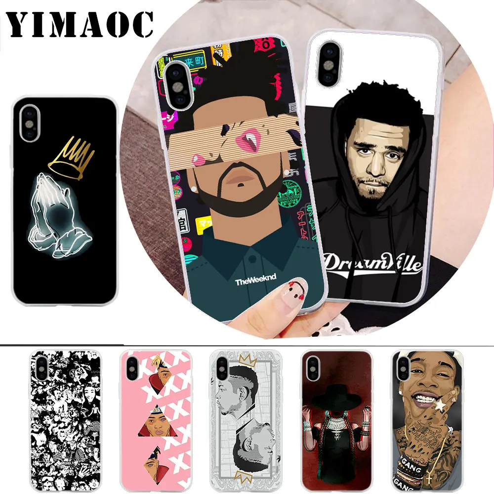 

YIMAOC Rapper Music Records Colorful Famous Soft Silicone Case for iPhone X r s Xr Xs Max 8 7 6S 6 Plus 5 5s SE