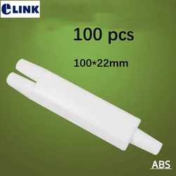 1*2 furcation box for drop cable FTTH protective tubing ABS material white 100*22mm fiber optical sleeve protection ELINK 100pcs