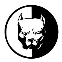 12*12 car-styling 1pc Pit Bull Dog Motorcycle Car Sticker For honda ford opel vw mazda 6 car-covers Waterproof Reflective Tape