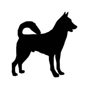 

9.5*9.5CM Canaan Dog Vinyl Decal Waterproof Car Window Stickers Motorcycle Car Styling Accessories Black/Silver S1-0478