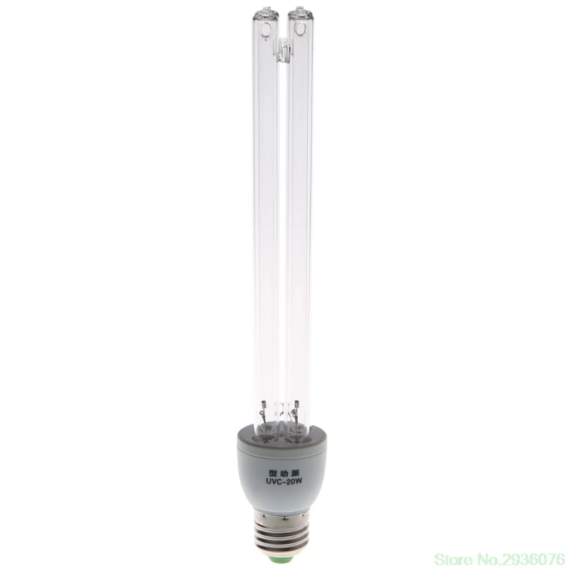 20W E27 AC 220V УФ-светильник UVC ультрафиолетовая дезинфекция стерилизация лампы без озона