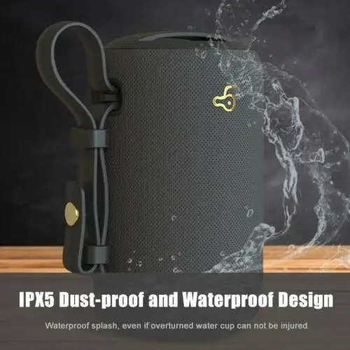 Bluetooth Speaker Wireless 5.0 Waterproof IPX56 20W Dual Driver HD Sound USB Portable Speaker