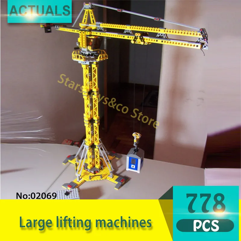 Technic Series 02069 1016Pcs Large lifting machines Model Building