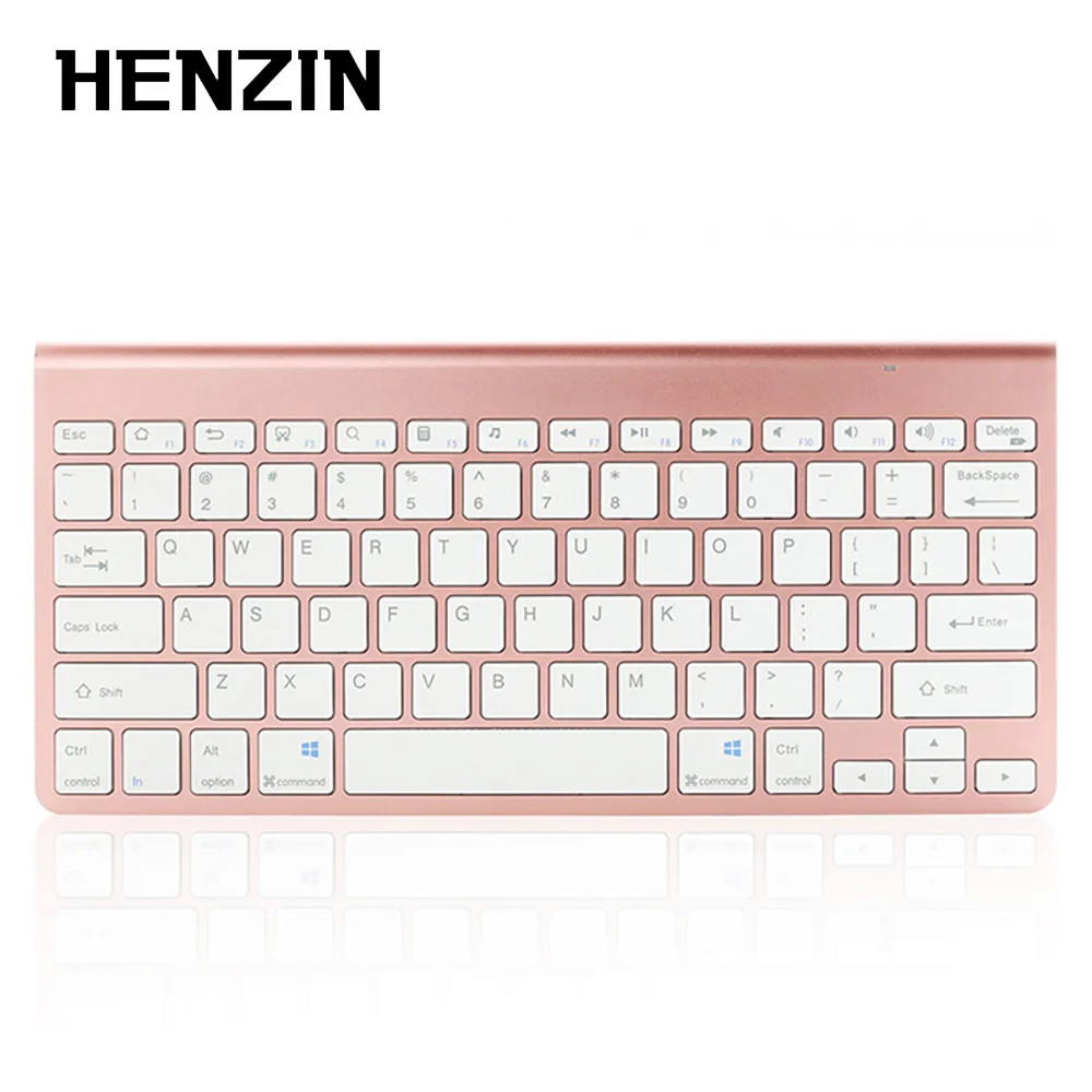 

Ergonomic Ultra Thin 2.4G Wireless Rechargeable Keyboard with USB Receiver for Macbook Computer PC Laptop TV BOX and Smart TV