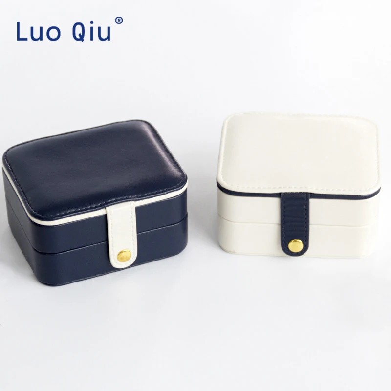 Creative small jewelry box multi-layer portable travel earring for leather earrings | Дом и сад