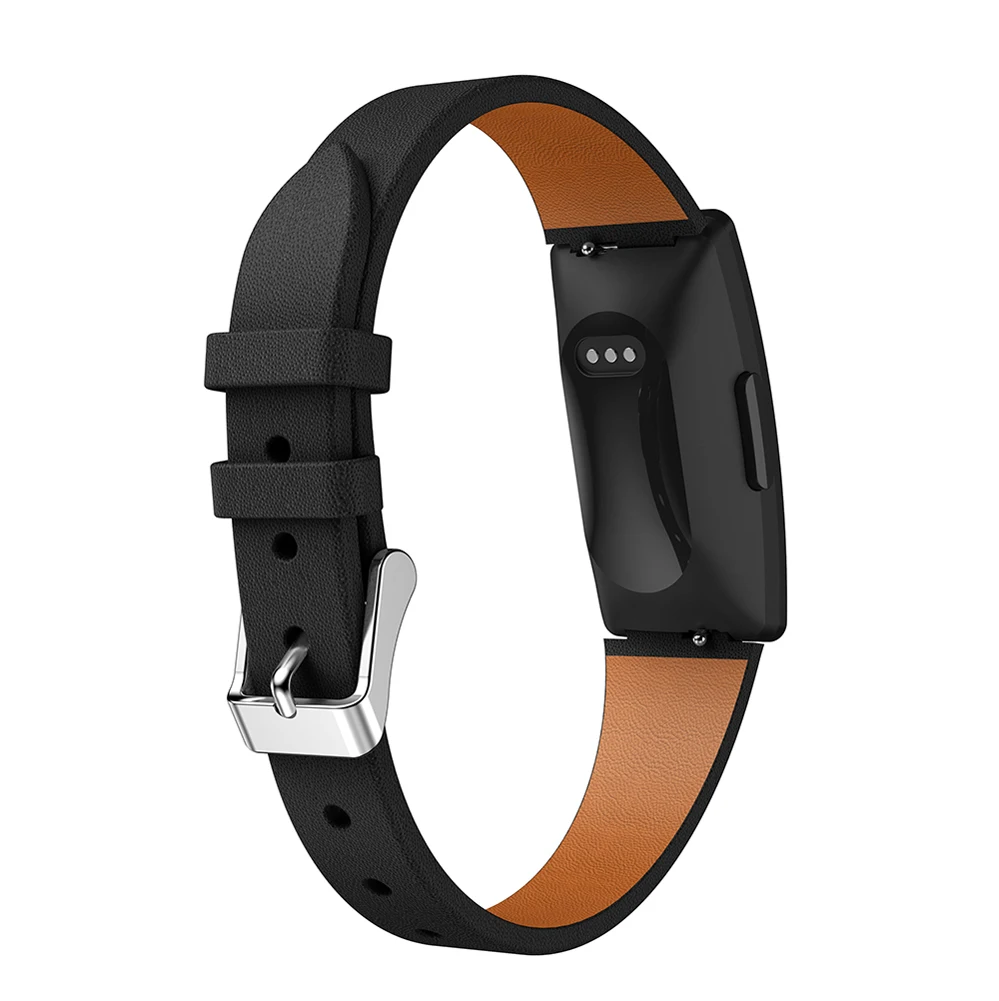 Новое поступление сменные часы ремешок для Fitbit Inspire HR Band короткий кожаный ремешок для часов Ремешок