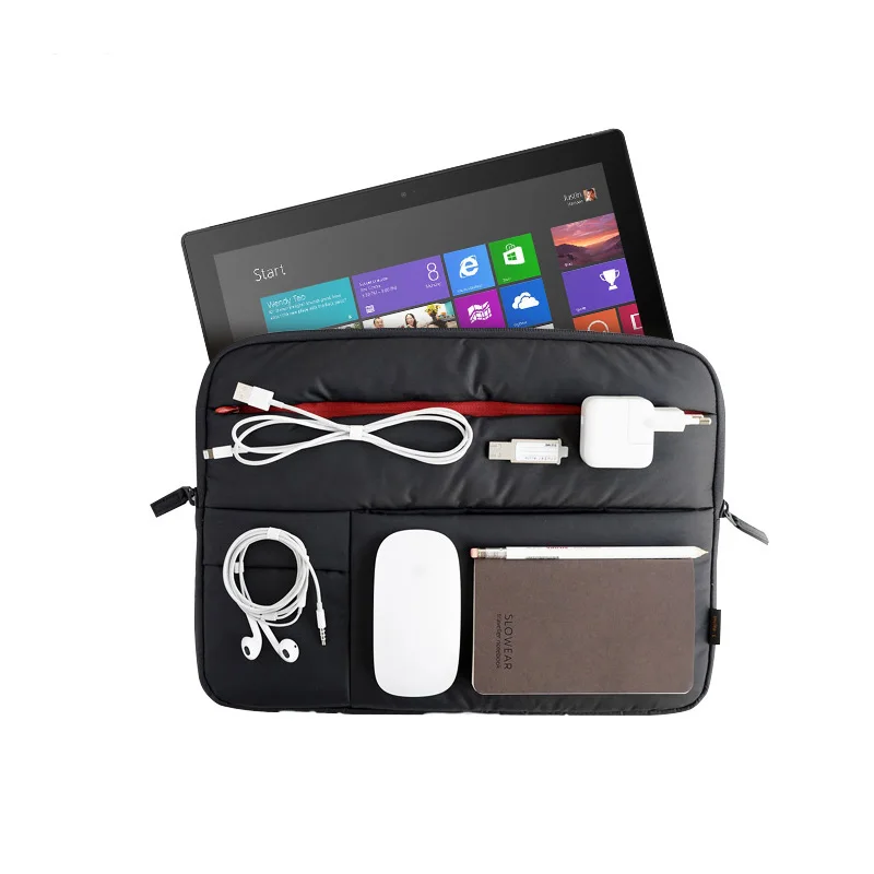 Waterproof Solid Sleeve Nylon Tablet computer bag Laptop Bag for