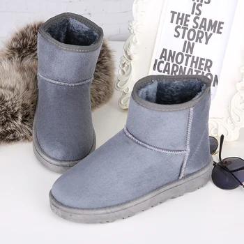 

2017 New Winter Women's Snow Boots Keep Warm Sneakers for men Boots Comfortable Running Shoes Walking Outdoor Sport Trainers