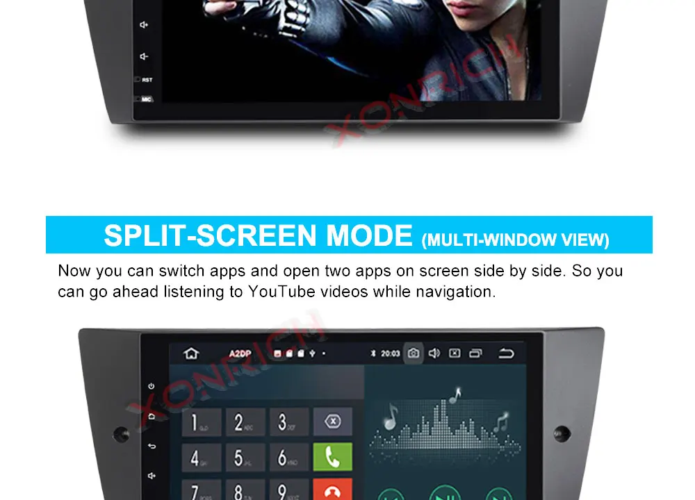 Discount Xonrich Android 9.0 System Car Radio GPS Navigation Stereo For BMW E90 Sedan 2005-2012 E91 E92 E93 2G+32G Autoradio DVR OBD2 DSP 24