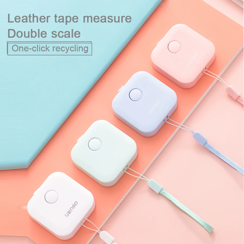 

Mini Easy Retractable Ruler Tape Measure Mini Portable Pull Ruler Keychain Color Random Precision Tape