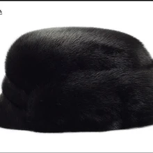 Мужская норковая меховая шапка мужская натуральная норковая меховая теплая зимняя шапка топ шапки, головные уборы Beanie BERET кепка газетчика