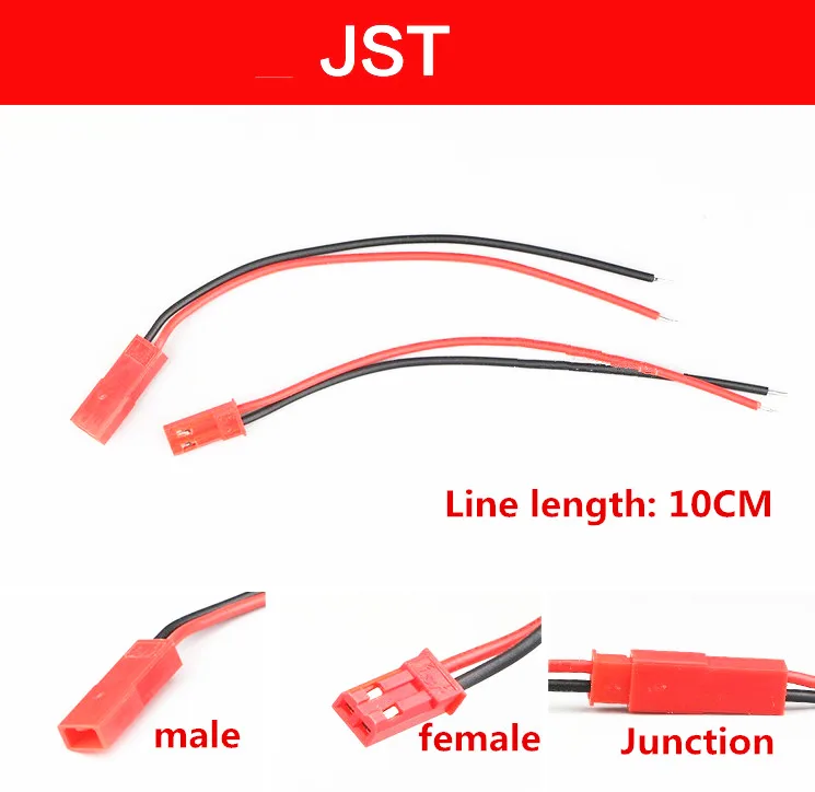 1 пара 10 см 100 мм 2P JST 2,54 мм/sm2.54 мм/5557/51005(6,5 см) разъем кабель мужской+ женский для RC батареи провода жгут