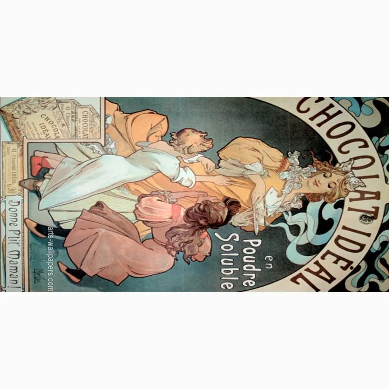 Большое бамбуковое волокно ткань Alphonse Mucha рабочее пляжное полотенце для занятий