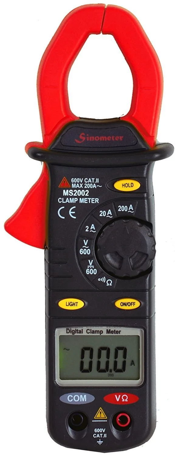 

Hot Mastech MS2002 1/2 digits Digital Clamp Meter Multimeter AC Current DC/AC Voltage Resistance Audible Continuity Measurement