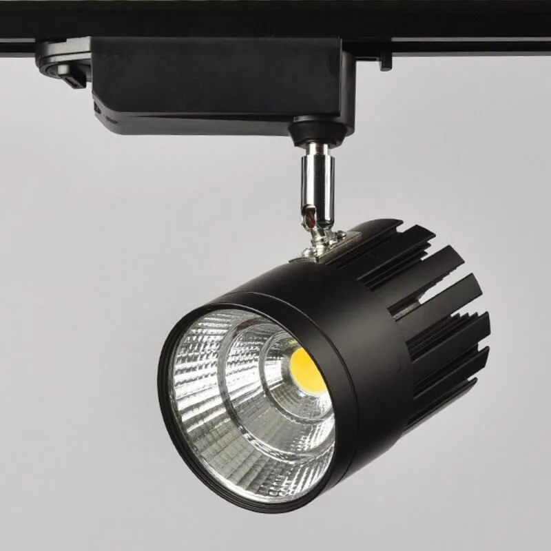 30 Вт черный/черный корпус COB LED дорожное освещение алюминиевая железнодорожная