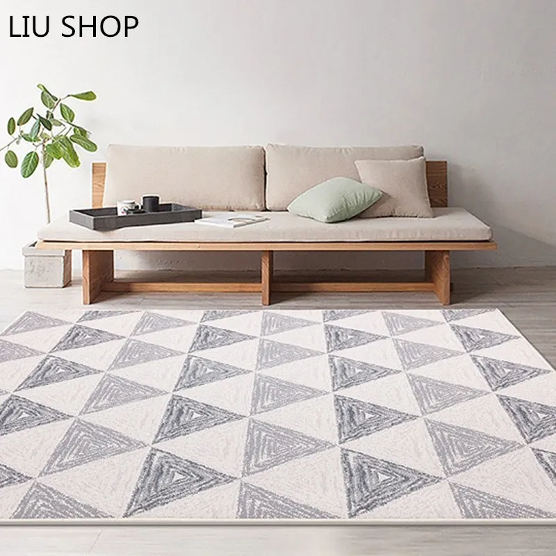 Us 12 46 30 Off European Style Grey Color Stripe Area Rugs Bedroom Mat Non Slip Floor Rug Super Soft Decorative Antistat Carpet For Living Room In