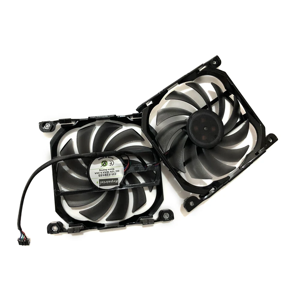 

2pcs/set Inno GTX 1070/1070TI GPU VGA Card Cooler Cooling Fan Replacement For INNO3D GEFORCE GTX 1070TI GTX1070 X2 V2 Graphics