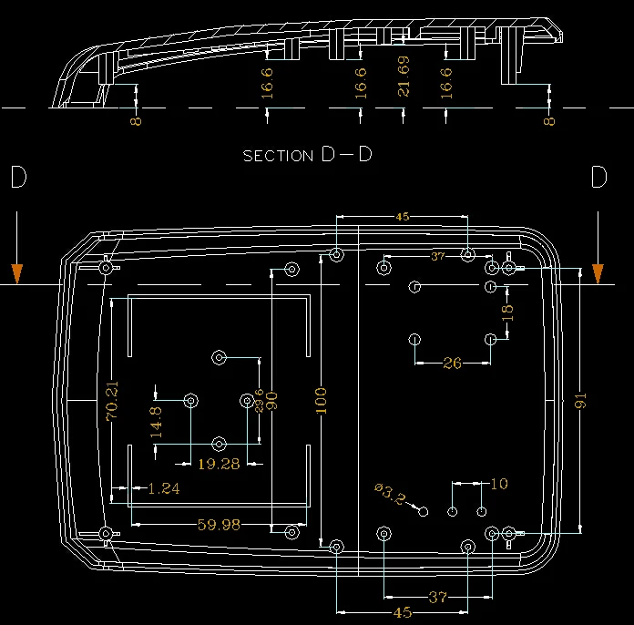 szomk plastic enclosure for electronics plastic case plastic box for electronics project RFID sensor junction box plastic housing access housing door entrance system IC card control box sensor   (22)