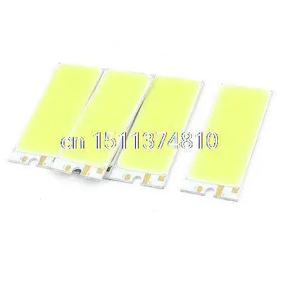 

3W DC9-11V 300mA 80-90LM/W White LED Light COB Lamp Bead Chip 5 Pcs