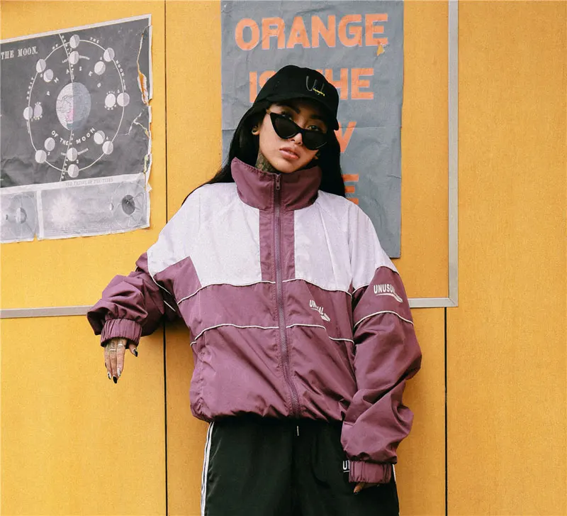 Vintage Color Block Patchwork Track Jackets 3
