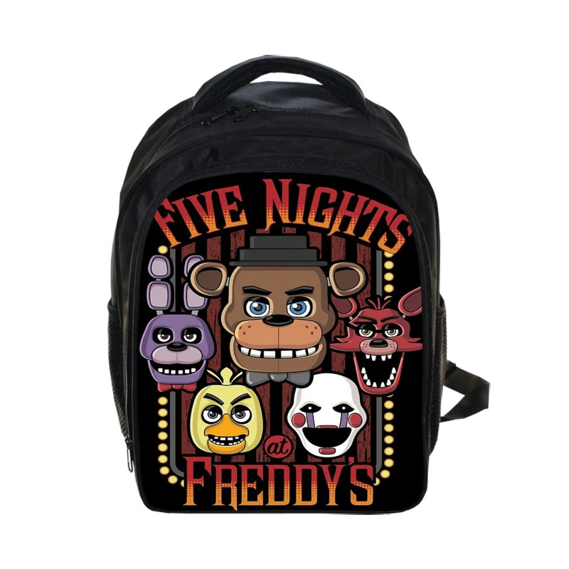Five Nights At Freddys Backpacks for Teenage Girls Children SchoolBag for Boys 13" Kindergarten Bag Chica Backpack FNAF Kids Bag(China (Mainland))