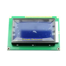 1 шт. синий экран LCD12864 дисплей с китайской символьной библиотекой с подсветкой 12864-5 в S последовательный порт Параллельный Универсальный