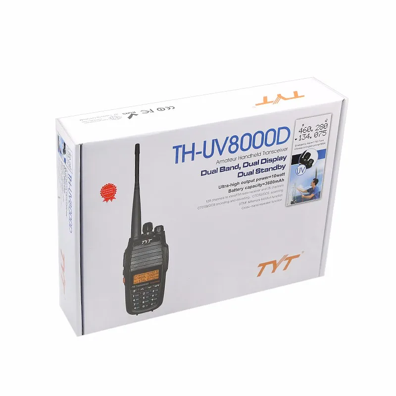 TYT TH UV8000D 10 Вт двухдиапазонное двухстороннее радио 136 174/400 520 МГц рация