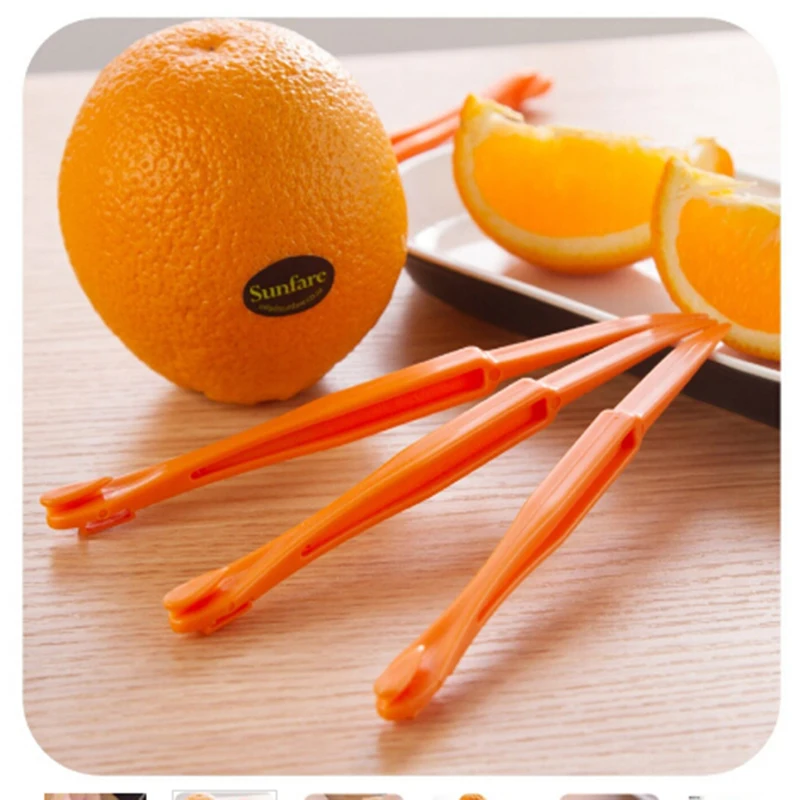 

3Pcs/Lot Creative Kitchen Gadgets Cooking Tools Mandarin Orange Peeler Parer Finger Type Cleverly Open Orange Peel Orange Device