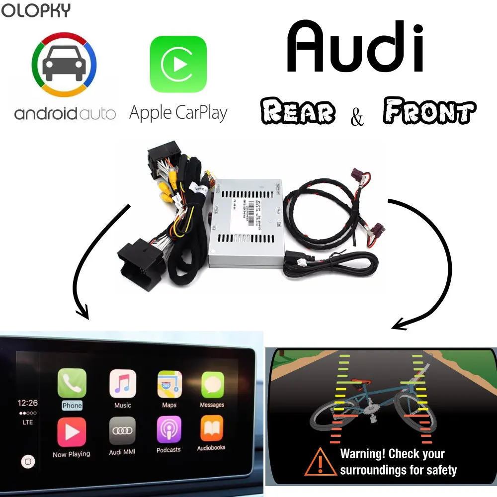Olopky для Audi Carplay коробка сзади и спереди Интерфейс Дисплей улучшить Наборы A3 A4 A5 S5 A6