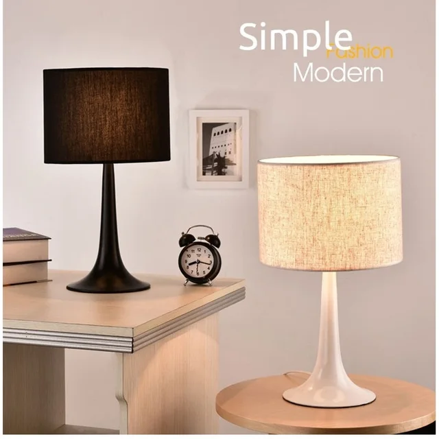 Us 84 8 Creative Fashion Bedside Table Lamp Bedroom Modern Brief Decoration Led Small Desk Lamp Living Room Study Nordic Art Desk Light In Table