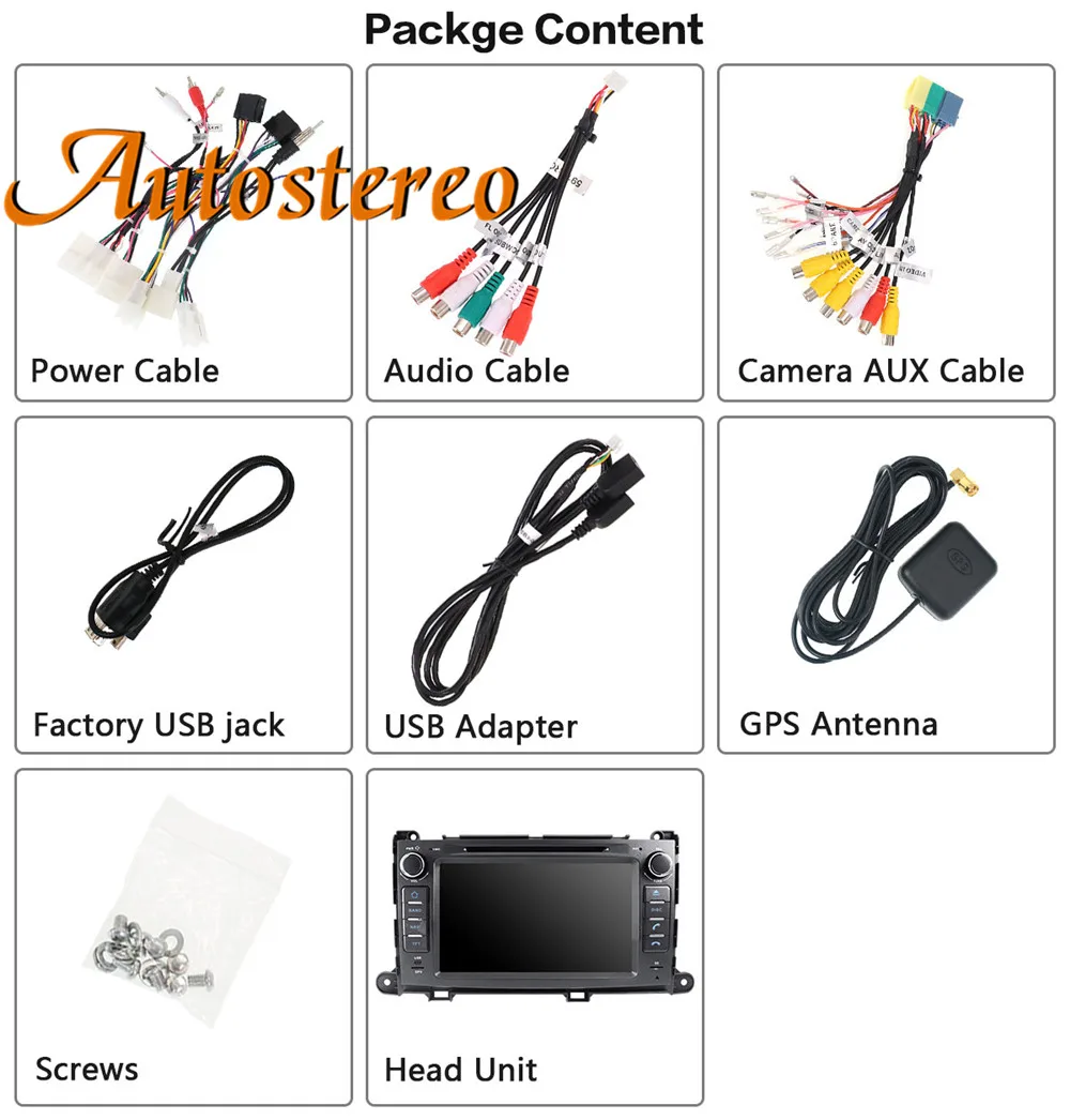 Discount Android 8 Car GPS Navigation Car DVD Player for Toyota Sienna 2009+ 4GB RAM PX5 radio tape recorder multimedia player head unit 3