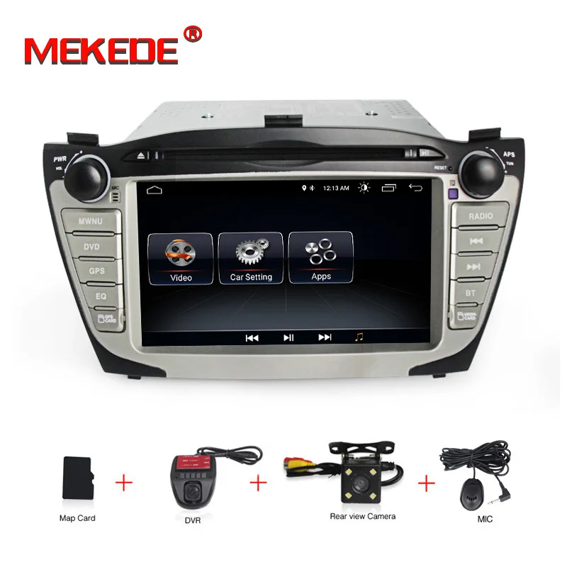 

MEKEDE Quad Core Android 8.1 2Din Car DVD For Hyunda IX35 Tucson 2009-2015 Car Radio RDS Video Player GPS Navigation 16G MIC