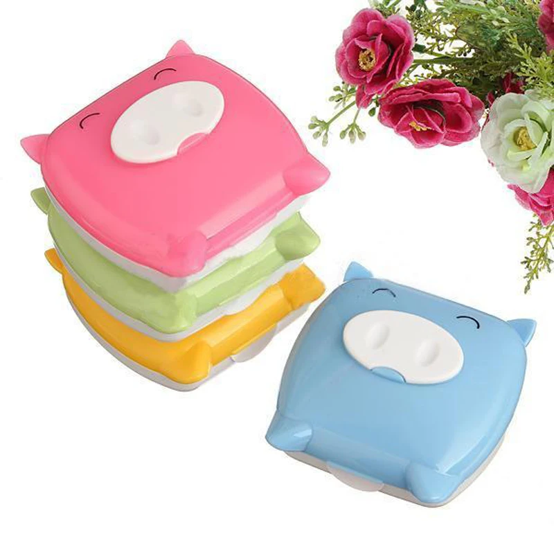 Pig Contact Lenses Box For Eyes Women Lens Case Cute Eyeglass Case