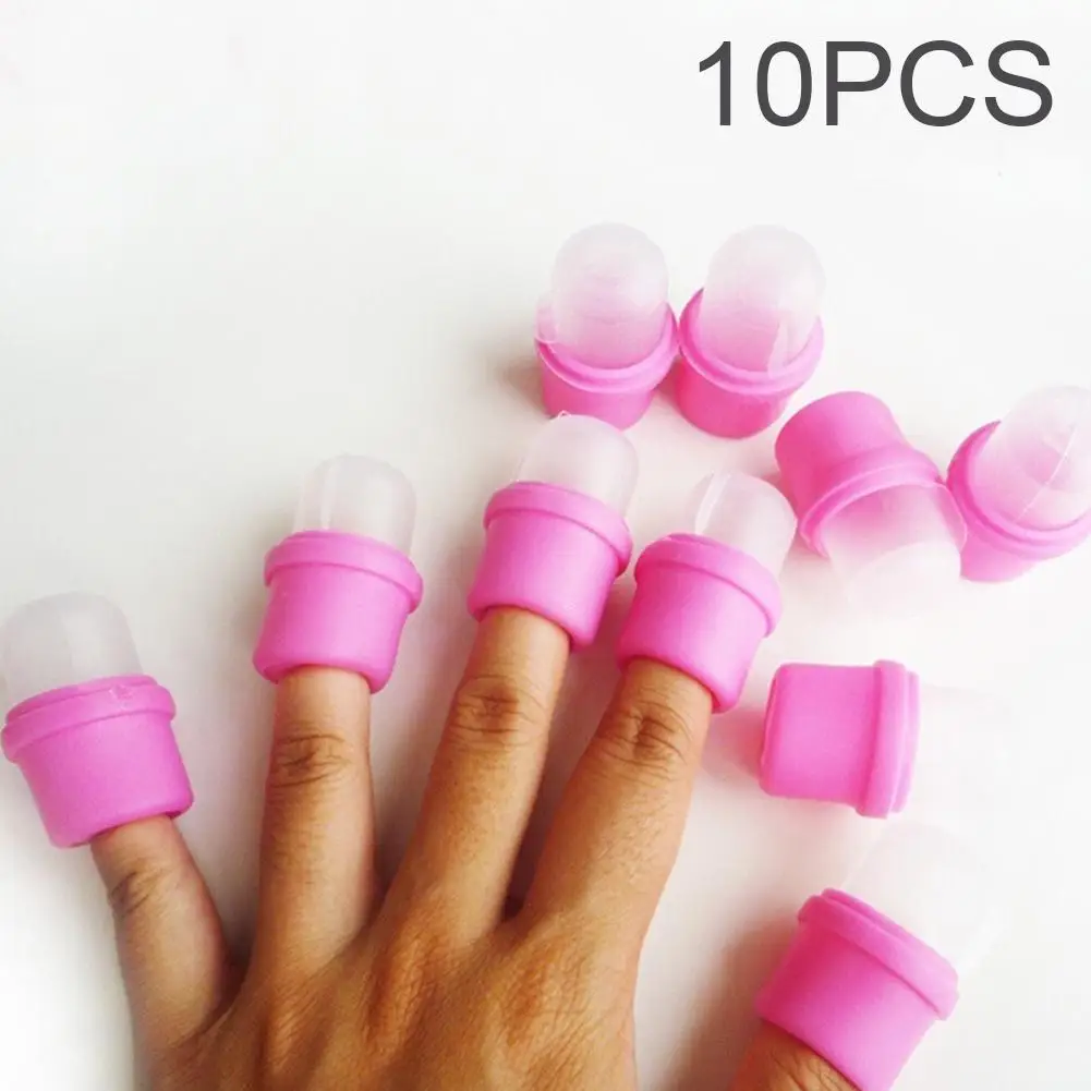 

10Pcs Remover Gel Polish Degreaser Polish Remove Wearable Nail Acrylic Soaker Kit Nail Cleaner Gel Removal Cap Tips