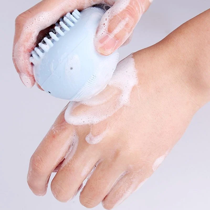 Silicone Face Exfoliator Brush Creative Whale Tail Manual Soft Silicone
