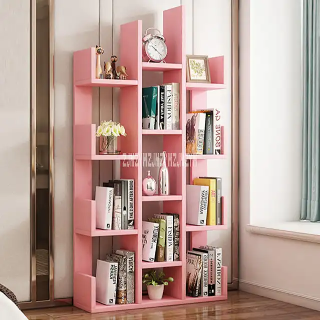 Us 32 3 15 Off A 01 Simple Modern Bookcase Living Room Furniture Creative Land Wooden Storage Display Cabinet Bedroom Children Wooden Bookshelf In