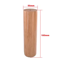 1 шт. 5x18 см круглый деревянный материал диван стул прикроватный шкаф чай фоторамка на стол, Телевизор деревянные ножки для МЕБЕЛИ ноги