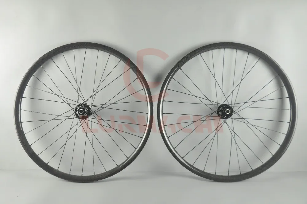 

LURHACHI 26er MTB XC Carbon Wheelset 3K/UD Glossy 36mm Width 25mm Depth Hookless 28/28H D711/D712SB 26 Inch Bicycle Wheels