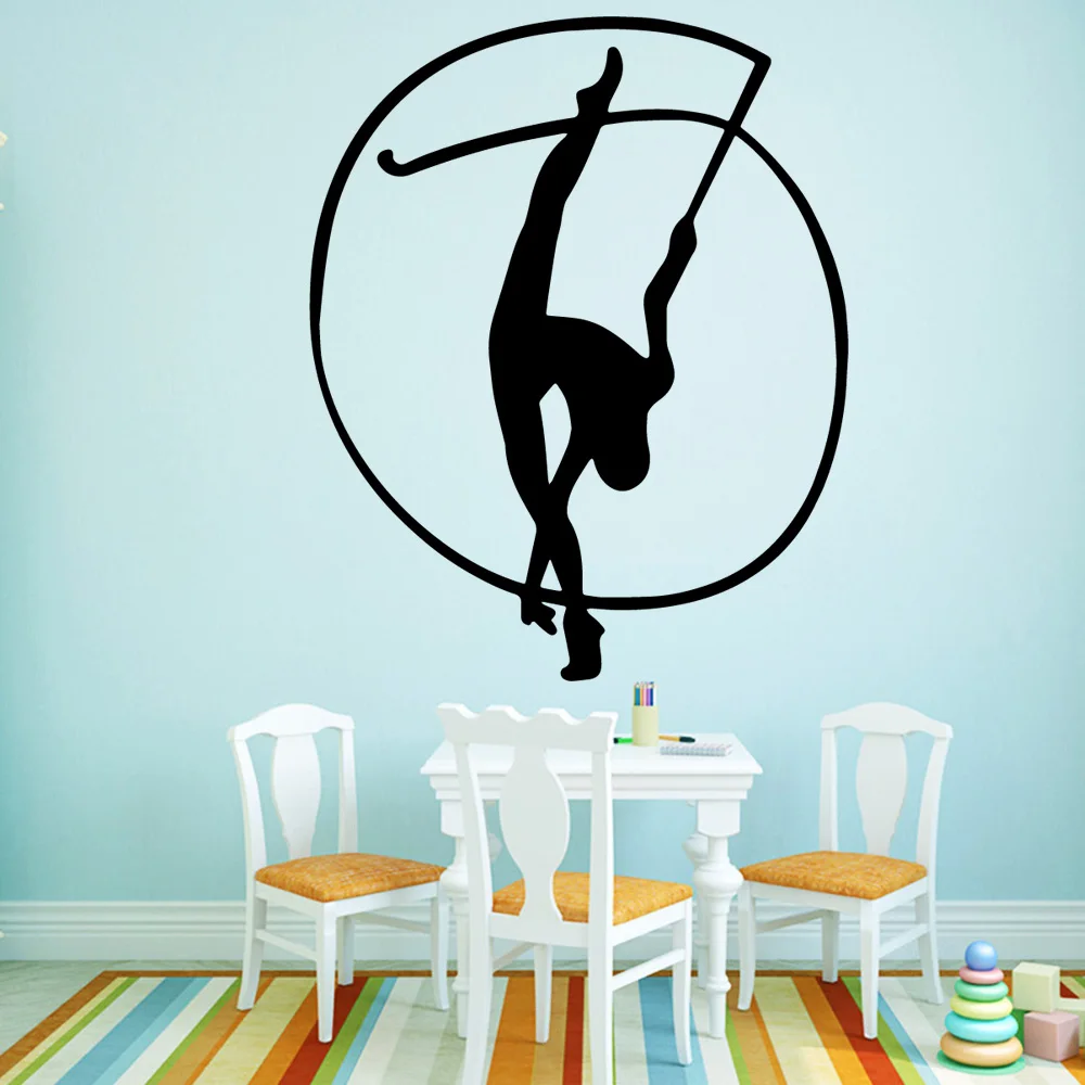 Removable Sports Gymnastics Lady Vinyl Kitchen Wall Stickers Wallpaper Kids Room Nature Decor Vinyl Wall Decals Removable Sports Gymnastics Lady Vinyl Kitchen Wall Stickers Wallpaper Kids Room Nature Decor Vinyl Wall Decals