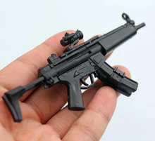 MP5 Submetralhadora Arma Dualclip 1:6 Montado Enigma Modelo de Arma de fogo Para 1/6 Soldados de Plástico Blocos de Construção de Armas Militares