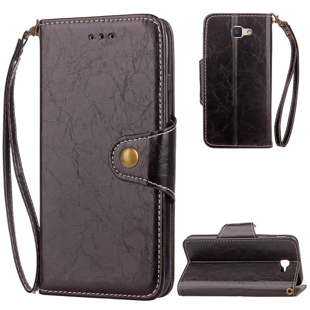 Flip Smart Cover For Samsung galaxy J5 prime PU Leather TPU Wallet