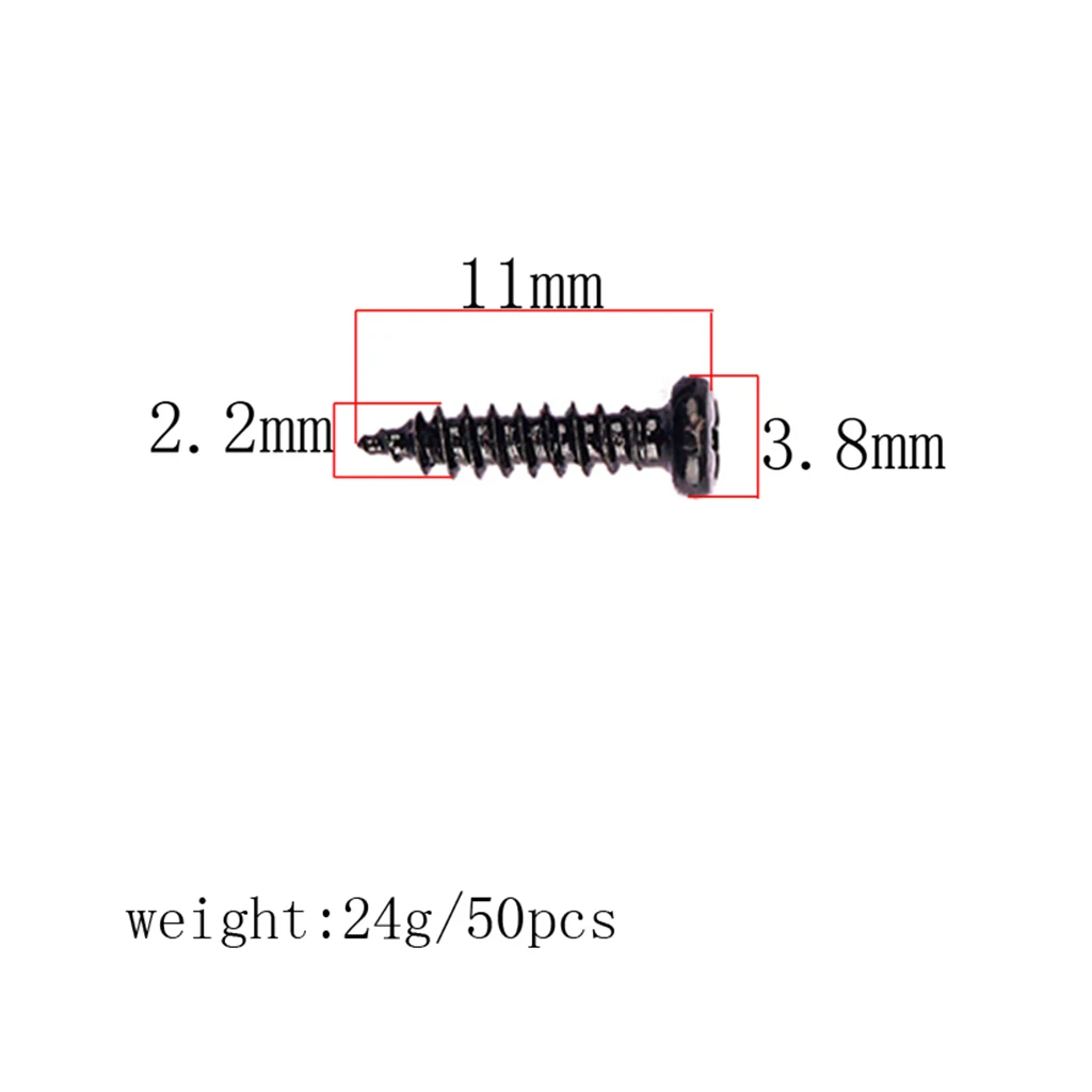 100 Pieces Iron Tuning Peg Tuner Mounting Screws Stringed Instruments for Guitar Bass Ukulele Mandolin Parts