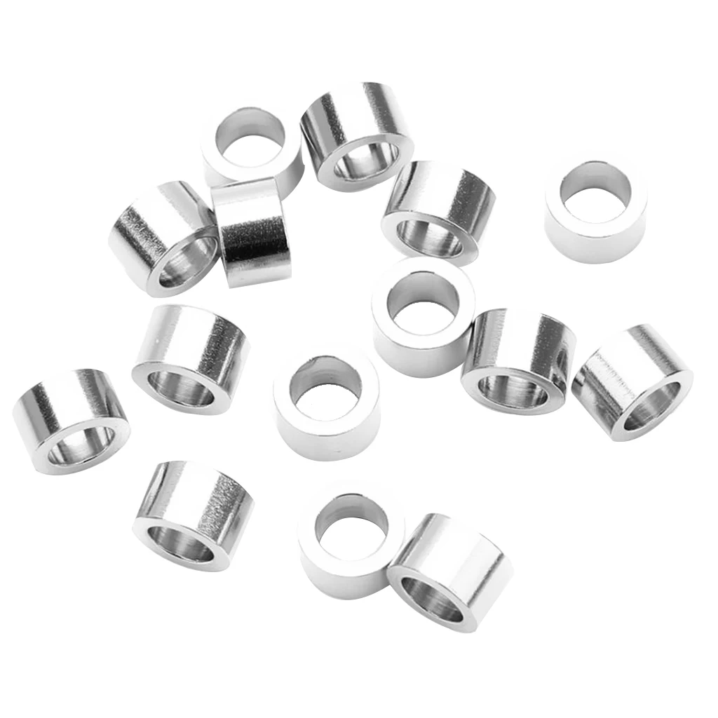 20 Pieces Stainless Steel Large Hole Cylinder Round Spacer Loose Beads DIY Jewelry Making, 4 x 5mm